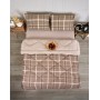 ETE HOMETEX ÇİFT KİŞİLİK LÜX WELSOFT YORGAN SETİ 195X215CM SAFİR BEJ 8696474231947